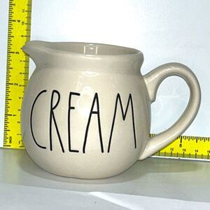 Rae Dunn Cream Small Pitcher 3 x 5”